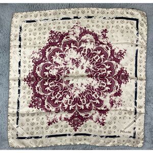 Pollini silk Victorian damask neckerchief